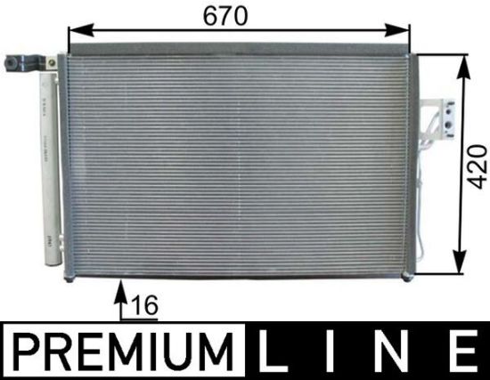 Obrázok Kondenzátor klimatizácie MAHLE BEHR *** PREMIUM LINE *** AC440000P