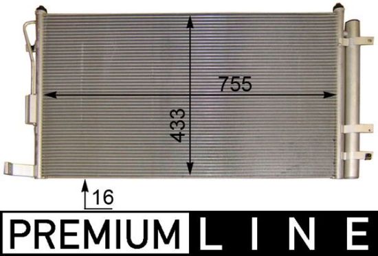 Obrázok Kondenzátor klimatizácie MAHLE BEHR *** PREMIUM LINE *** AC444000P