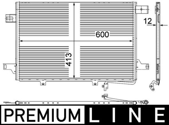 Obrázok Kondenzátor klimatizácie MAHLE BEHR *** PREMIUM LINE *** AC452000P