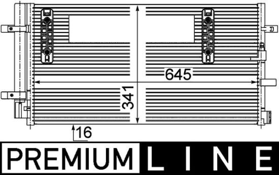 Obrázok Kondenzátor klimatizácie MAHLE BEHR *** PREMIUM LINE *** AC457000P