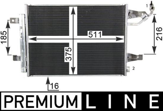 Obrázok Kondenzátor klimatizácie MAHLE BEHR *** PREMIUM LINE *** AC509000P