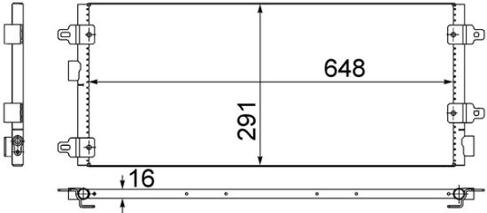 Obrázok Kondenzátor klimatizácie MAHLE BEHR AC518000S