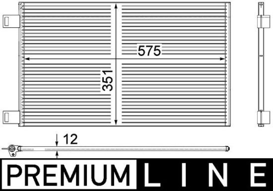 Obrázok Kondenzátor klimatizácie MAHLE BEHR *** PREMIUM LINE *** AC569000P