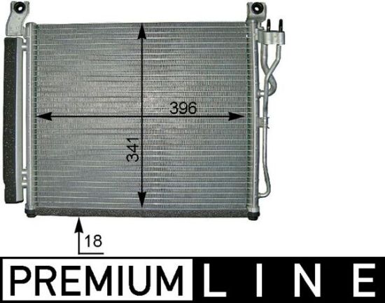 Obrázok Kondenzátor klimatizácie MAHLE BEHR *** PREMIUM LINE *** AC591000P
