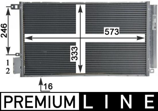 Obrázok Kondenzátor klimatizácie MAHLE BEHR *** PREMIUM LINE *** AC633000P