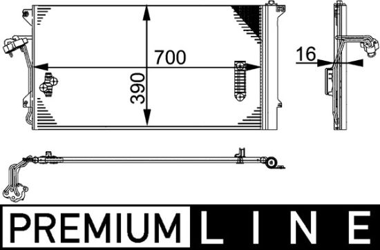 Obrázok Kondenzátor klimatizácie MAHLE BEHR *** PREMIUM LINE *** AC659000P