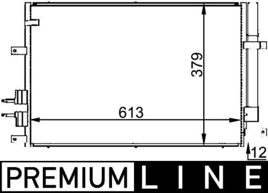 Obrázok Kondenzátor klimatizácie MAHLE BEHR *** PREMIUM LINE *** AC693000P