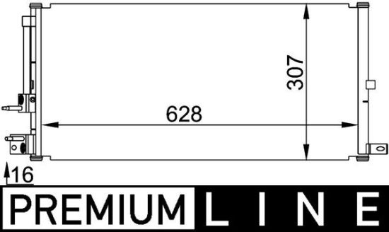 Obrázok Kondenzátor klimatizácie MAHLE BEHR *** PREMIUM LINE *** AC694000P