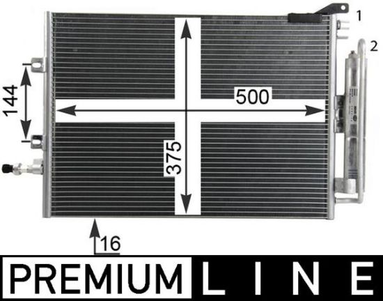 Obrázok Kondenzátor klimatizácie MAHLE BEHR *** PREMIUM LINE *** AC720000P