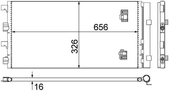 Obrázok Kondenzátor klimatizácie MAHLE BEHR AC724000S