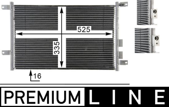 Obrázok Kondenzátor klimatizácie MAHLE BEHR *** PREMIUM LINE *** AC804000P