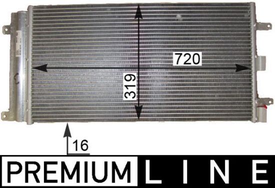 Obrázok Kondenzátor klimatizácie MAHLE BEHR *** PREMIUM LINE *** AC830000P