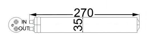 Obrázok vysúżač klimatizácie MAHLE BEHR AD64000S