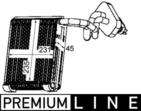 Obrázok Výparník klimatizácie MAHLE BEHR *** PREMIUM LINE *** AE111000P