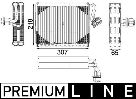 Obrázok Výparník klimatizácie MAHLE BEHR *** PREMIUM LINE *** AE122000P