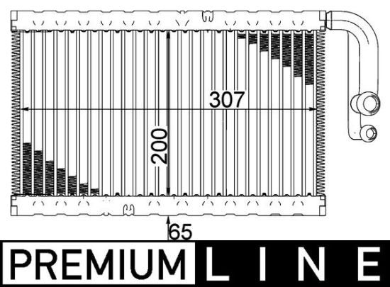 Obrázok Výparník klimatizácie MAHLE BEHR *** PREMIUM LINE *** AE2000P