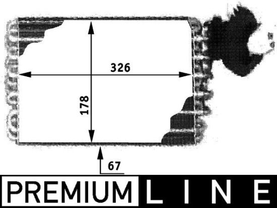 Obrázok Výparník klimatizácie MAHLE BEHR *** PREMIUM LINE *** AE32000P