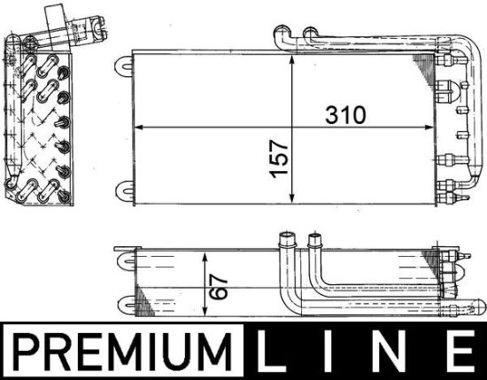Obrázok Výparník klimatizácie MAHLE BEHR *** PREMIUM LINE *** AE45000P