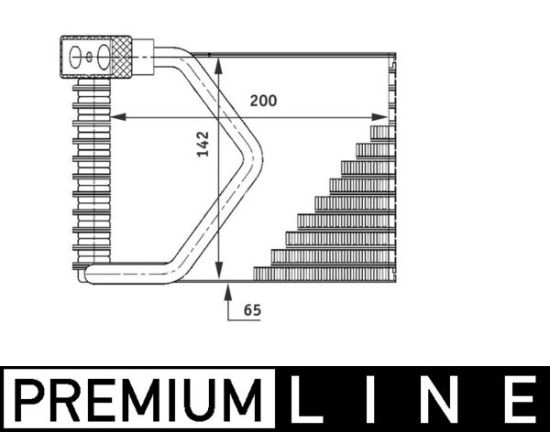 Obrázok Výparník klimatizácie MAHLE BEHR *** PREMIUM LINE *** AE54000P
