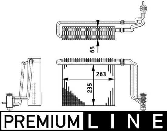 Obrázok Výparník klimatizácie MAHLE BEHR *** PREMIUM LINE *** AE65000P