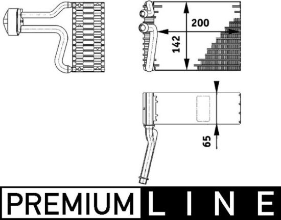 Obrázok Výparník klimatizácie MAHLE BEHR *** PREMIUM LINE *** AE66000P