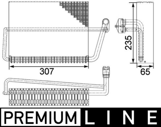 Obrázok Výparník klimatizácie MAHLE BEHR *** PREMIUM LINE *** AE83000P