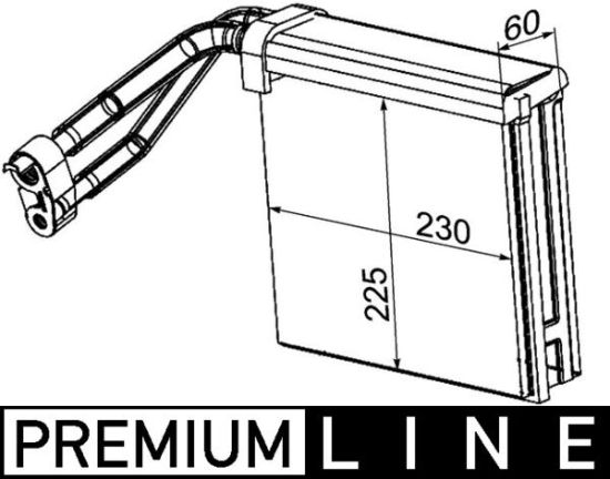 Obrázok Výparník klimatizácie MAHLE BEHR *** PREMIUM LINE *** AE95000P