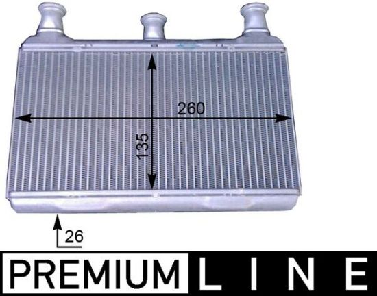 Obrázok Výmenník tepla vnútorného kúrenia MAHLE BEHR *** PREMIUM LINE *** AH115000P