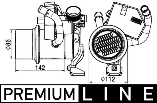Obrázok Chladič pre recirkuláciu plynov MAHLE BEHR *** PREMIUM LINE *** CE5000P