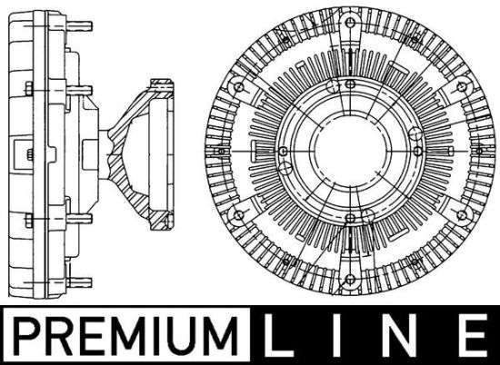 Obrázok Spojka ventilátora chladenia MAHLE BEHR *** PREMIUM LINE *** CFC210000P