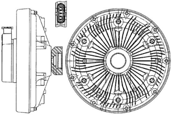 Obrázok Spojka ventilátora chladenia MAHLE BEHR *** PREMIUM LINE *** CFC229000P