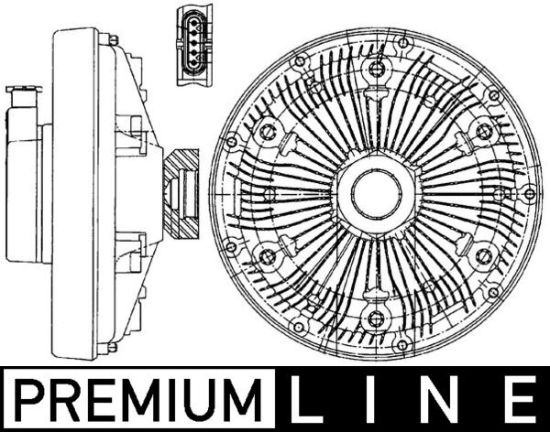 Obrázok Spojka ventilátora chladenia MAHLE BEHR *** PREMIUM LINE *** CFC229000P
