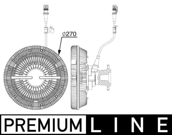 Obrázok Spojka ventilátora chladenia MAHLE BEHR *** PREMIUM LINE *** CFC241000P