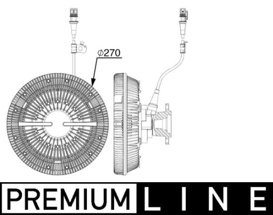 Obrázok Spojka ventilátora chladenia MAHLE BEHR *** PREMIUM LINE *** CFC242000P