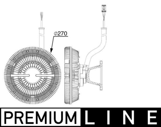 Obrázok Spojka ventilátora chladenia MAHLE BEHR *** PREMIUM LINE *** CFC243000P