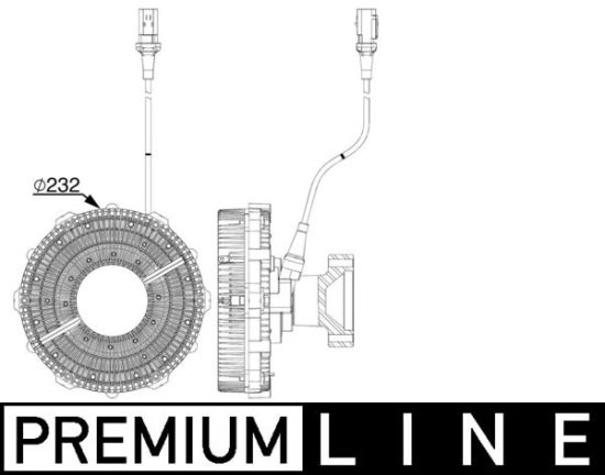 Obrázok Spojka ventilátora chladenia MAHLE BEHR *** PREMIUM LINE *** CFC251000P