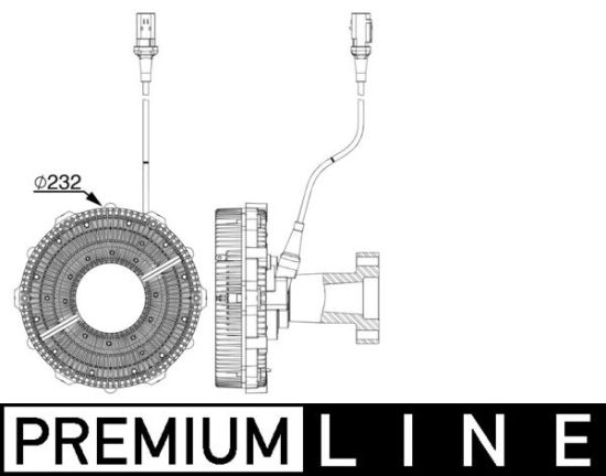 Obrázok Spojka ventilátora chladenia MAHLE BEHR *** PREMIUM LINE *** CFC252000P