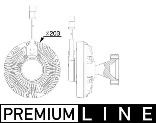 Obrázok Spojka ventilátora chladenia MAHLE BEHR *** PREMIUM LINE *** CFC253000P