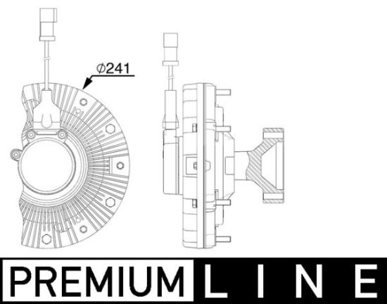 Obrázok Spojka ventilátora chladenia MAHLE BEHR *** PREMIUM LINE *** CFC254000P