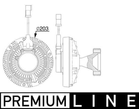 Obrázok Spojka ventilátora chladenia MAHLE BEHR *** PREMIUM LINE *** CFC255000P