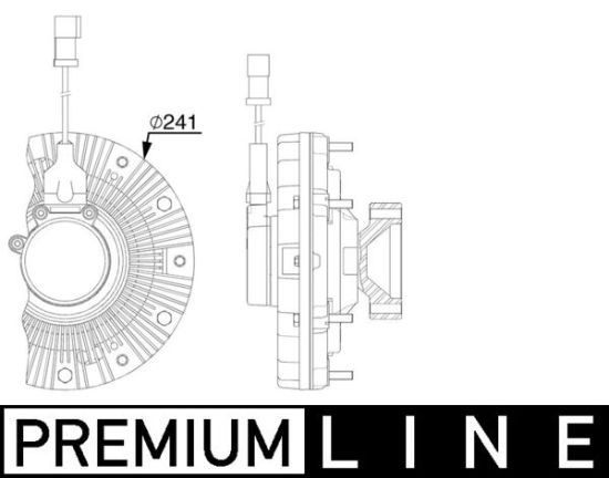 Obrázok Spojka ventilátora chladenia MAHLE BEHR *** PREMIUM LINE *** CFC256000P