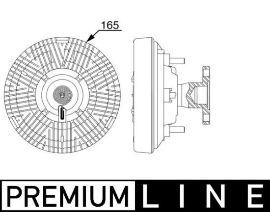 Obrázok Spojka ventilátora chladenia MAHLE BEHR *** PREMIUM LINE *** CFC258000P