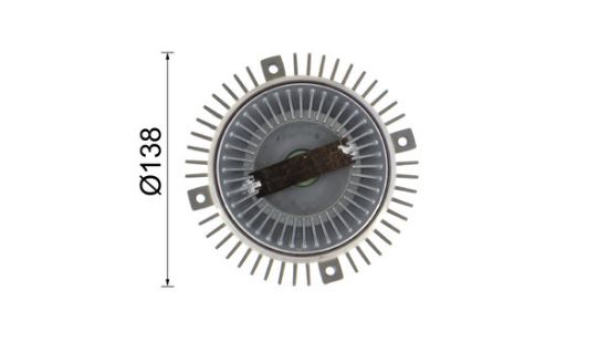 Obrázok Spojka ventilátora chladenia MAHLE BEHR *** PREMIUM LINE *** CFC64000P