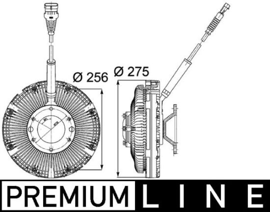 Obrázok Spojka ventilátora chladenia MAHLE BEHR *** PREMIUM LINE *** CFC97000P