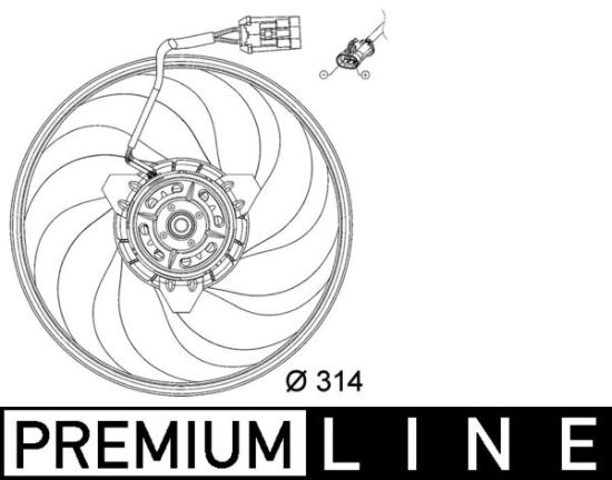 Obrázok Ventilátor chladenia motora MAHLE BEHR *** PREMIUM LINE *** CFF118000P
