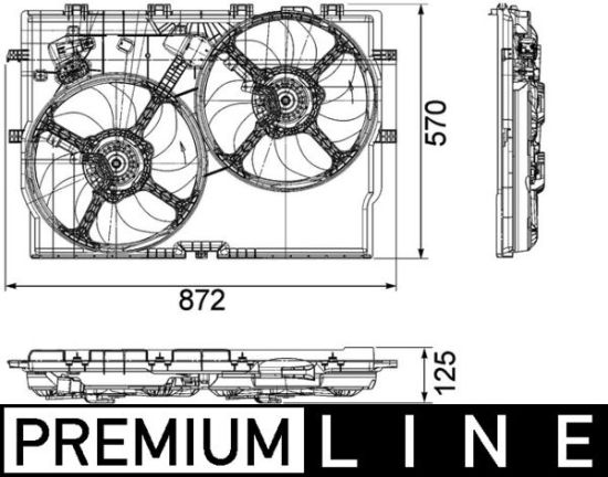 Obrázok Ventilátor chladenia motora MAHLE BEHR *** PREMIUM LINE *** CFF193000P