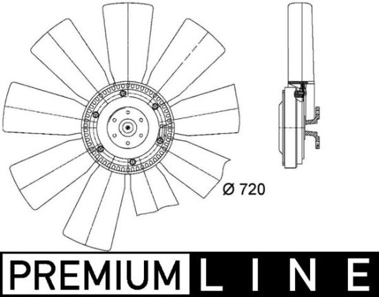 Obrázok Ventilátor chladenia motora MAHLE BEHR *** PREMIUM LINE *** CFF412000P