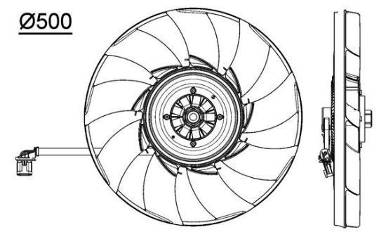 Obrázok Ventilátor chladenia motora MAHLE BEHR *** PREMIUM LINE *** CFF475000P