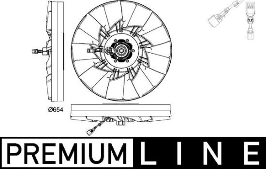 Obrázok Ventilátor chladenia motora MAHLE BEHR *** PREMIUM LINE *** CFF478000P