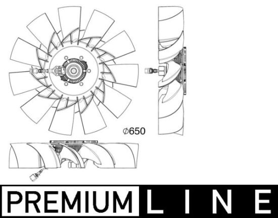 Obrázok Ventilátor chladenia motora MAHLE BEHR *** PREMIUM LINE *** CFF507000P